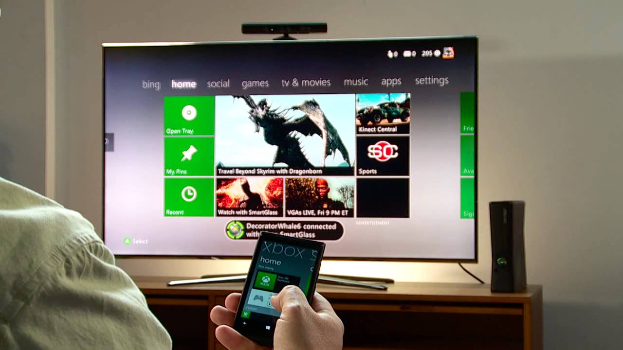 Microsoft unveils new streaming App (Xbox SmartGlass) to allow Xbox 360 users share content on mobile devices.