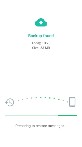 Restoring WhatsApp