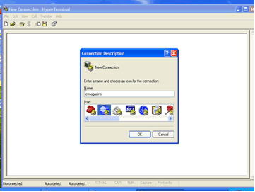  HyperTerminal.